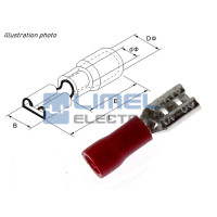 Faston dutinka 4,8x0,8 izol. 0,5-1,5mm² Červený * minimálny nákup 4ks